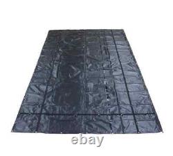 12'x20' Heavy Duty Smoke Tarp for Flatbed Truck 18 Oz Vinyl Load Covering Tarp