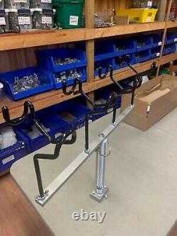 24 T-bar with seat pedestal post and heavy duty base & 4 holders Reel Fisherman