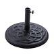 31 Lb Heavy Duty Round Base Stand For Patio Outdoor Market Table 31lb Black
