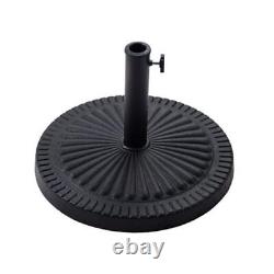 31 lb Round Heavy Duty Base Stand for Outdoor Patio Market Table 31lb Black