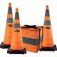 36 Heavy Duty Collapsible Safety Cones 3 Pack Kit With Rubber Base 36- 3 C