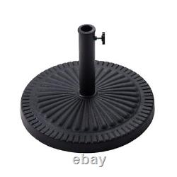 40 lb Heavy Duty Round Base Stand for Patio Outdoor Market Table 40lb Black