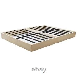 5 Inch Metal Box Spring Bed Base/Heavy Duty Steel with Fabric Cover/Mattress