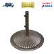 50 Lb. Classic Cast Iron Patio Umbrella Base Island Umbrella Bronze Heavy Duty