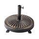 52 Lb Heavy Duty Round Base Stand With Rolling Wheels For Outdoor Patio 52lb