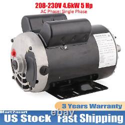 5HP Air Compressor Electric Motor 3450RPM Single Phase 7/8 Shaft Heavy Duty New