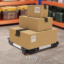 600lbs Adjustable Mobile Base Heavy Duty Rectangular Mobile Base with Wheels