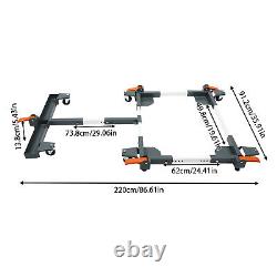 600lbs Adjustable Mobile Base&T Extension Combo Heavy Duty Mobile Base with Wheels