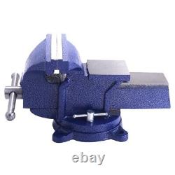 8 Heavy Duty Table Vice Bench Vise with 360° Swivel Base Precision Cast Steel