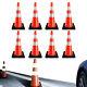 8 Pcs Collapsible Light Up Led Traffic Cone First Responder Heavy Duty Base 28