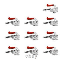 800LB Flange Base Straight Line Clamp 10-Pack Heavy-Duty Fastening Bundle