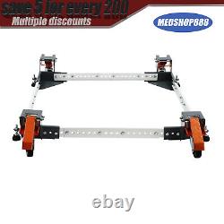 Adjustable Mobile Base 3535in Heavy Duty Mobile Base 650 LBS 4 Universal Wheels