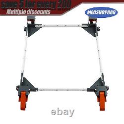 Adjustable Mobile Base 3535in Heavy Duty Mobile Base 650 LBS 4 Universal Wheels