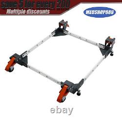 Adjustable Mobile Base 3535in Heavy Duty Mobile Base 650 LBS 4 Universal Wheels