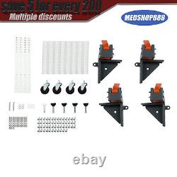 Adjustable Mobile Base 3535in Heavy Duty Mobile Base 650 LBS 4 Universal Wheels