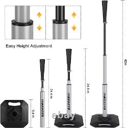 Baseball & Softball Batting Tee, Portable Hitting Tee, With Heavy Duty Base