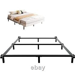 Bed Frame, 9 Inch Heavy Duty Base for Box Spring, 9-Leg Queen Bedframe