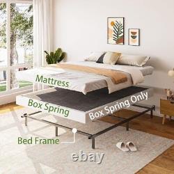 Bed Frame, 9 Inch Heavy Duty Base for Box Spring, 9-Leg Queen Bedframe