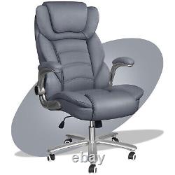 Black Reclining Executive Office Chair with Heavy Duty 360° Swivel Metal Base