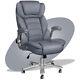 Black Reclining Executive Office Chair With Heavy Duty 360° Swivel Metal Base