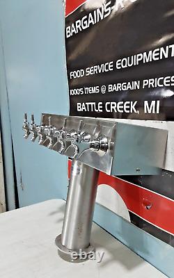 Commercial Heavy Duty Base Mount 6 Heads Draft Beer Tapper Dispenser Tower