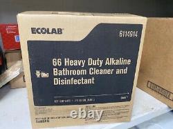 Ecolab 66 Heavy Duty Alkaline Bathroom Cleaner concentrated 2.5 gallon