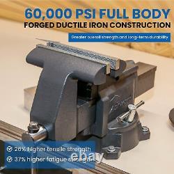 Forward CR60A 6.5-Inch Bench Vise Swivel Base Heavy Duty with Anvil (6 1/2)