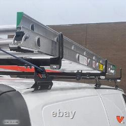 GFY Heavy Duty 3 Bar ladder roof rack Fits Ford Econoline All Year & Trims BLACK