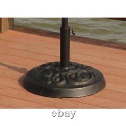 GOSHADOW Umbrella Base 14x20x20 Resin Black Heavy Duty Rust Resistant Outdoor