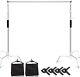 Heavy Duty 10ft Background Backdrop C Stand Studio Turtle Base Stainless Steel