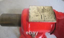 Heavy Duty 4.5 Jaws Solid Steel 10 Base 360 Swivel Bench Pipe Vise USA Made