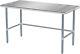 Heavy Duty 60 X 30 X 34 Open Base Stainless Steel Work Table For Restaurant