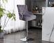 Heavy Duty Base Velvet Bar Stool Dining Chair & High Back Wide Seat Load 200lbs