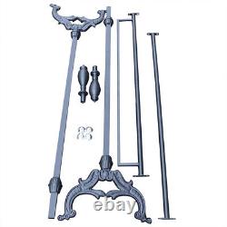 Heavy Duty Boutique Iron Rack with Sturdy Base- Garment Clothes Clothing Rail