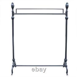 Heavy Duty Boutique Iron Rack with Sturdy Base- Garment Clothes Clothing Rail