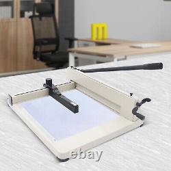 Heavy Duty Paper Cutter 17 Guillotine Page Trimmer METAL BASE Blade Scrap US