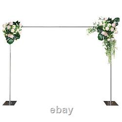 Heavy Duty Pipe Drape Kit Backdrop Support with Metal Steel Base-Height Adjustable