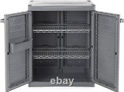 Heavy Duty Premium Base Cabinet with 2 Adjustable Metal Shelves for Garage