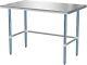 Heavy Duty Prep & Work Table Open Base Stainless Steel Work Table For Restaurant