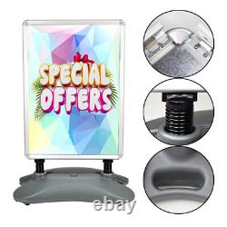 Heavy-Duty Sidewalk Poster Stand 22½ x 32? With Water-Fill Base Sign Holder