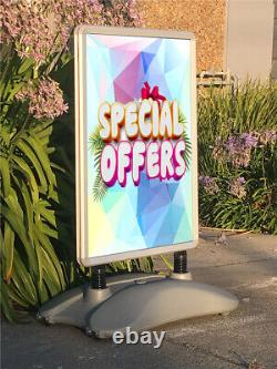 Heavy-Duty Sidewalk Poster Stand 22½ x 32? With Water-Fill Base Sign Holder