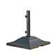 Heavy Duty Square Umbrella Base Stand With Wheels Outdoor Patio Garden