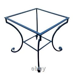 Heavy Duty Wrought Iron Metal Base for Ceramic Stone Table Made in Italy