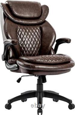 High Back Big Tall 400lb Office Chair Heavy Duty Base Adjustable Tilt Angle