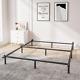 King Bed Frame, 9 Inch Heavy Duty Base For Box Spring, 9-leg Support, Easy Assembl