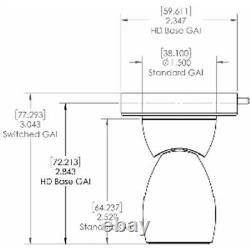 Lumitec GAI2 White Dimming/Red & Blue Non-Dimming Heavy Duty Base 111802