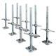 Metaltech Scaffold Leveling Jacks 24 Galvanized Steel Withheavy Duty Base(8-pack)