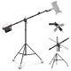 Neewer 2.4m Heavy Duty Light Stand With Casters Photography Wheeled Base Stand