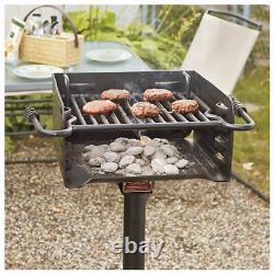 New Pilot Rock Heavy-Duty Multi-Level Park Grill Theft-proof Base Attachment