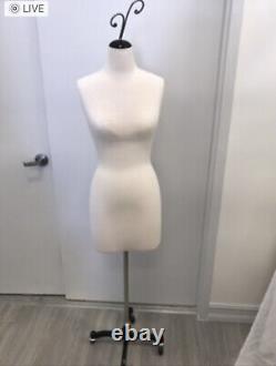 New in box pinnable female mannequin torso heavy duty base